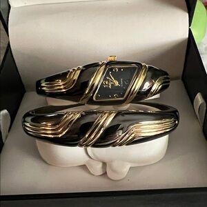 Lux Black and Gold Quartz Watch